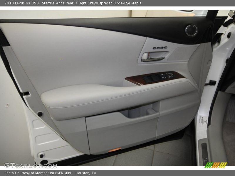 Starfire White Pearl / Light Gray/Espresso Birds-Eye Maple 2010 Lexus RX 350