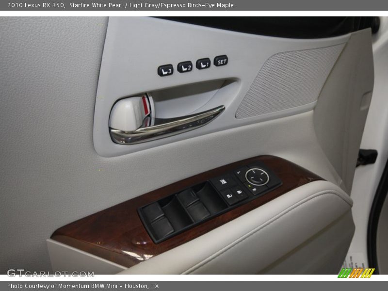 Starfire White Pearl / Light Gray/Espresso Birds-Eye Maple 2010 Lexus RX 350