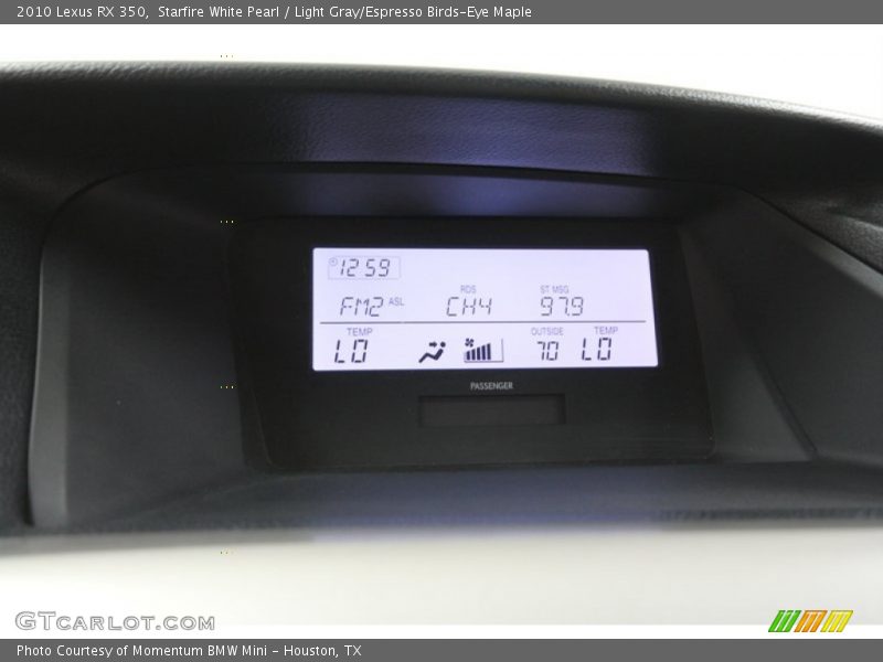 Starfire White Pearl / Light Gray/Espresso Birds-Eye Maple 2010 Lexus RX 350