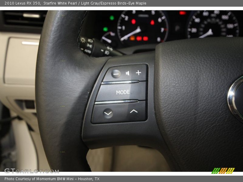 Starfire White Pearl / Light Gray/Espresso Birds-Eye Maple 2010 Lexus RX 350