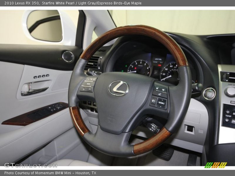 Starfire White Pearl / Light Gray/Espresso Birds-Eye Maple 2010 Lexus RX 350