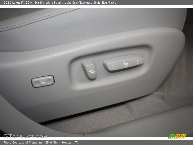 Starfire White Pearl / Light Gray/Espresso Birds-Eye Maple 2010 Lexus RX 350