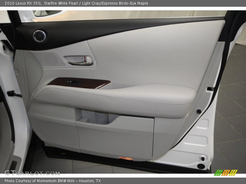 Starfire White Pearl / Light Gray/Espresso Birds-Eye Maple 2010 Lexus RX 350