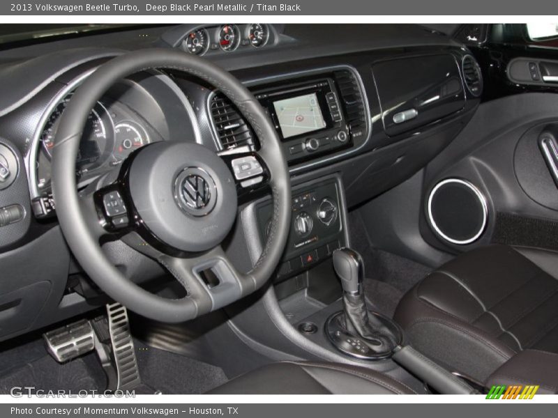 Deep Black Pearl Metallic / Titan Black 2013 Volkswagen Beetle Turbo