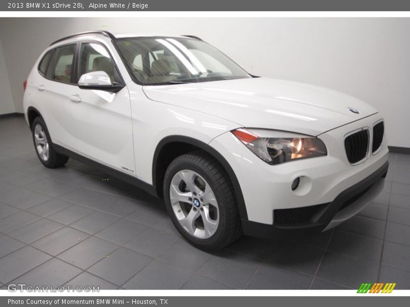 Alpine White / Beige 2013 BMW X1 sDrive 28i