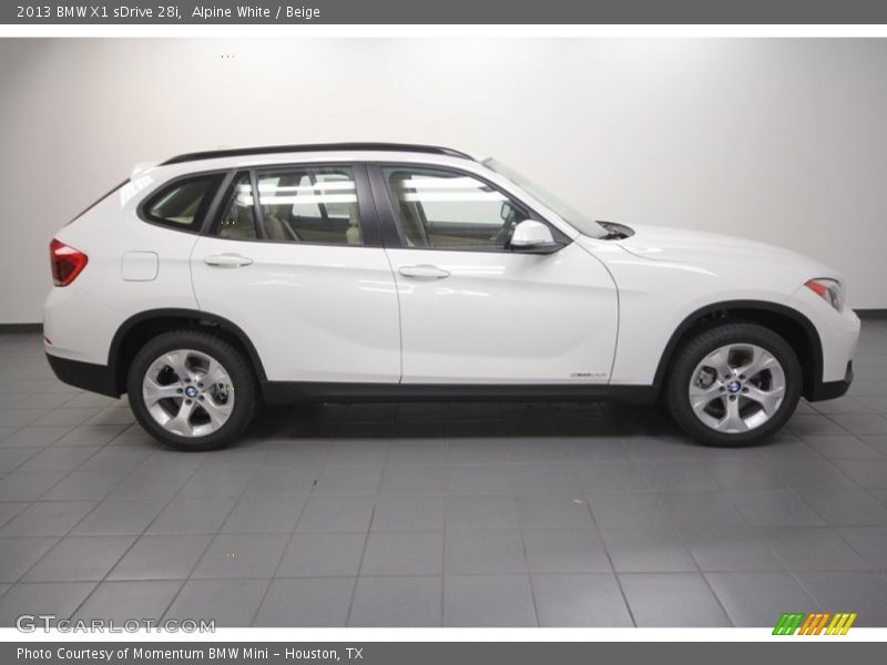 Alpine White / Beige 2013 BMW X1 sDrive 28i