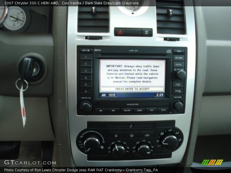 Cool Vanilla / Dark Slate Gray/Light Graystone 2007 Chrysler 300 C HEMI AWD