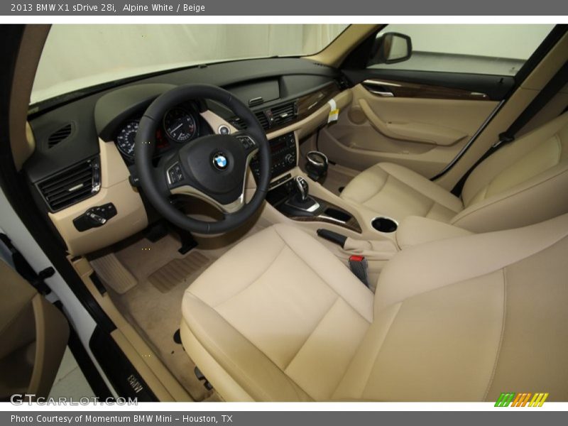 Alpine White / Beige 2013 BMW X1 sDrive 28i