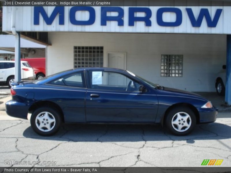 Indigo Blue Metallic / Graphite 2001 Chevrolet Cavalier Coupe