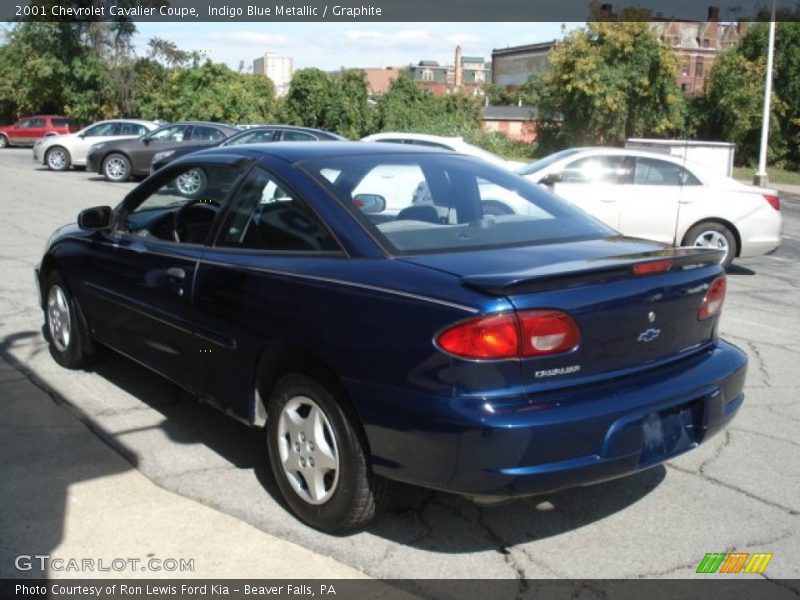 Indigo Blue Metallic / Graphite 2001 Chevrolet Cavalier Coupe