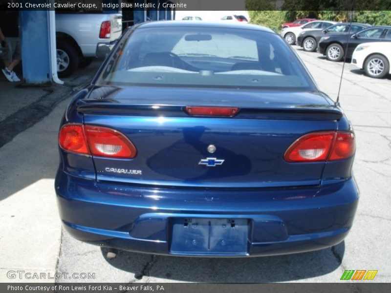 Indigo Blue Metallic / Graphite 2001 Chevrolet Cavalier Coupe