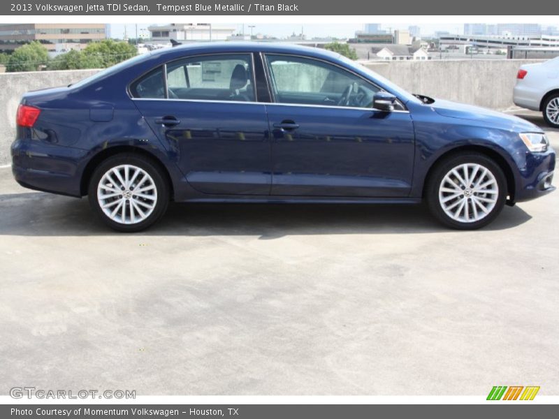 Tempest Blue Metallic / Titan Black 2013 Volkswagen Jetta TDI Sedan