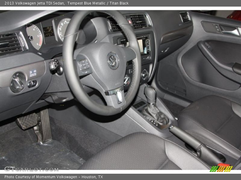 Tempest Blue Metallic / Titan Black 2013 Volkswagen Jetta TDI Sedan