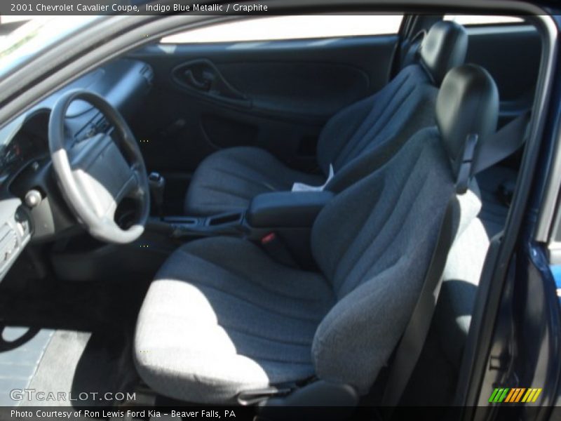 Indigo Blue Metallic / Graphite 2001 Chevrolet Cavalier Coupe