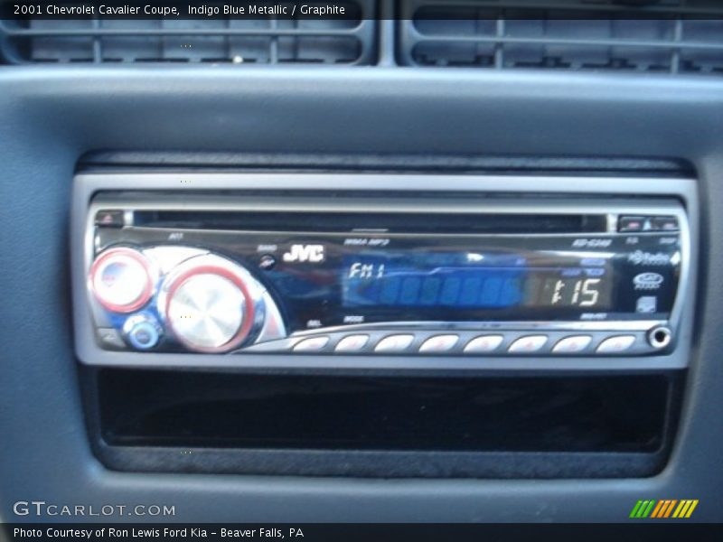 Indigo Blue Metallic / Graphite 2001 Chevrolet Cavalier Coupe