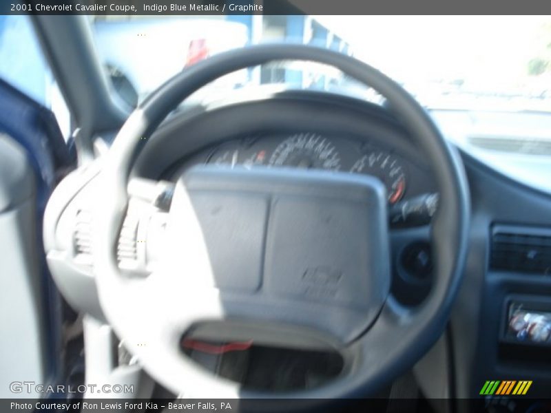 Indigo Blue Metallic / Graphite 2001 Chevrolet Cavalier Coupe
