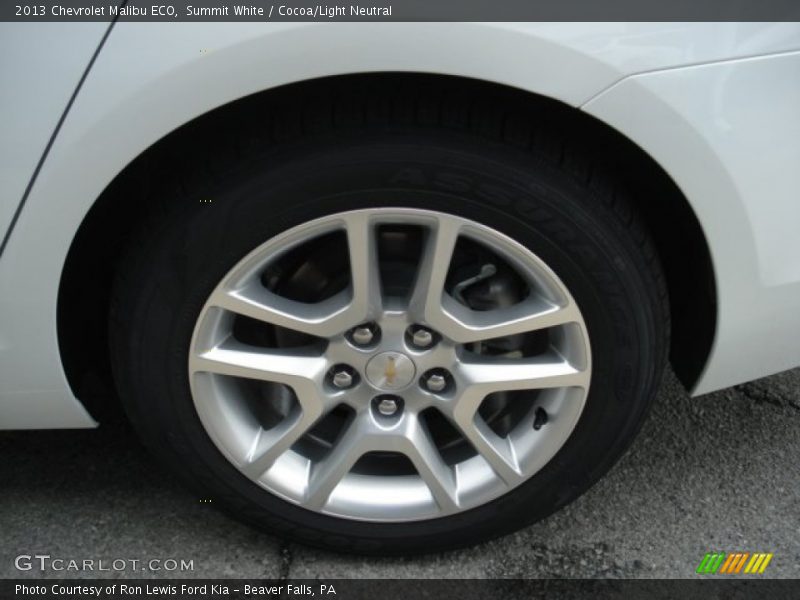 Summit White / Cocoa/Light Neutral 2013 Chevrolet Malibu ECO