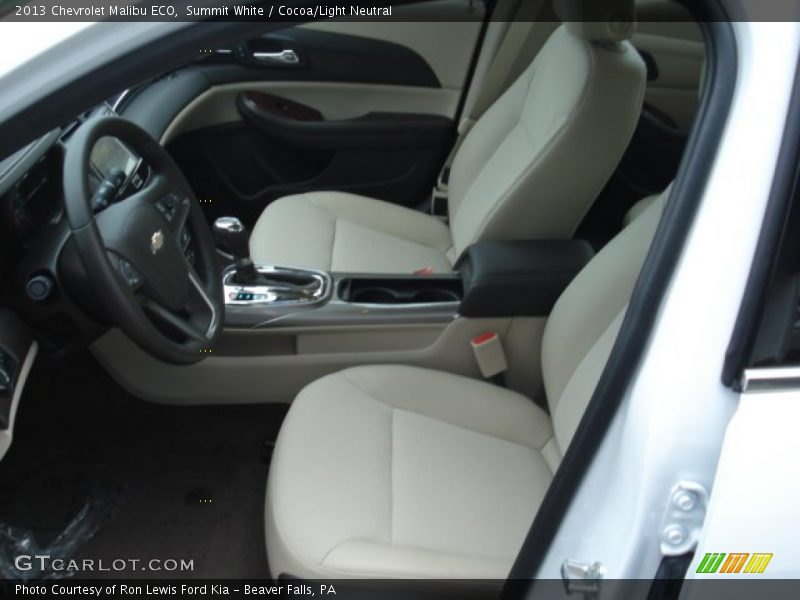 Summit White / Cocoa/Light Neutral 2013 Chevrolet Malibu ECO