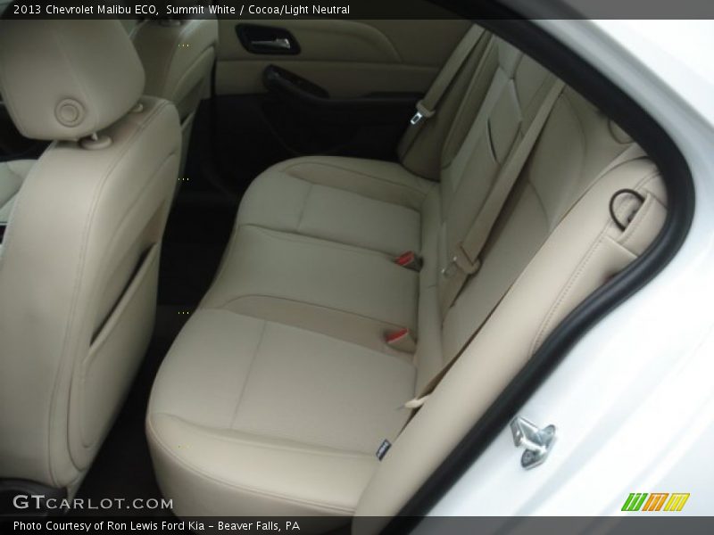 Summit White / Cocoa/Light Neutral 2013 Chevrolet Malibu ECO