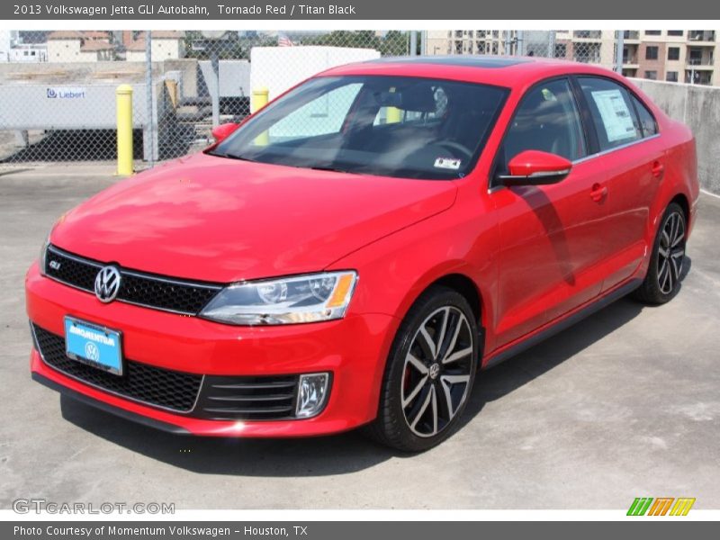 Tornado Red / Titan Black 2013 Volkswagen Jetta GLI Autobahn