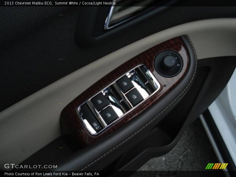 Summit White / Cocoa/Light Neutral 2013 Chevrolet Malibu ECO