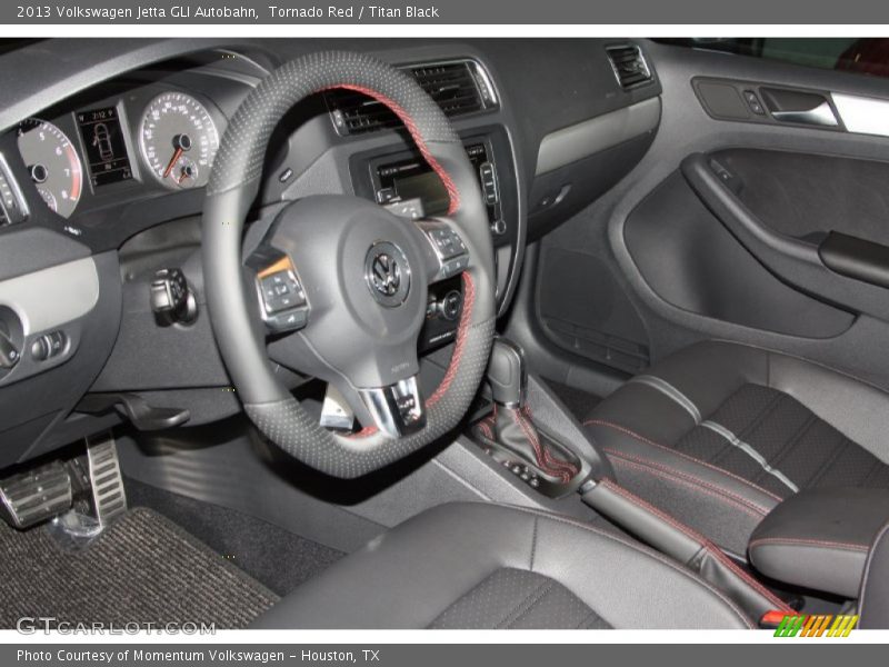 Tornado Red / Titan Black 2013 Volkswagen Jetta GLI Autobahn