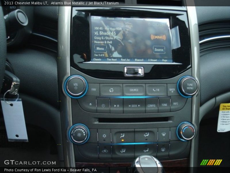 Atlantis Blue Metallic / Jet Black/Titanium 2013 Chevrolet Malibu LT