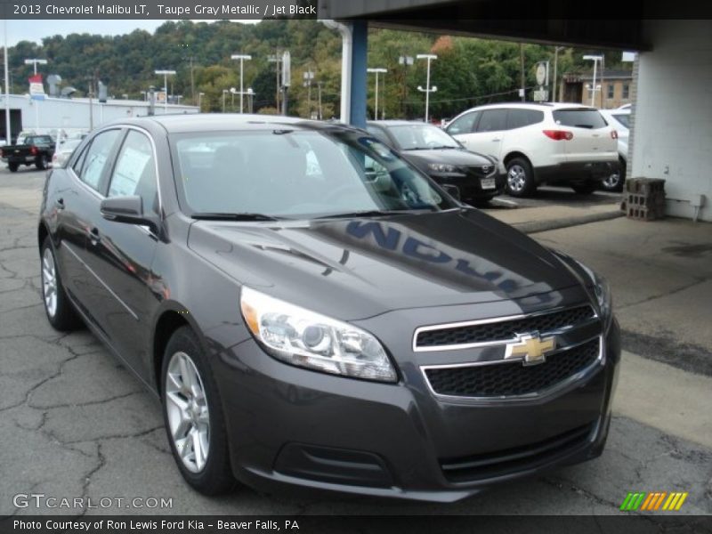 Taupe Gray Metallic / Jet Black 2013 Chevrolet Malibu LT