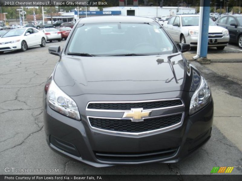 Taupe Gray Metallic / Jet Black 2013 Chevrolet Malibu LT