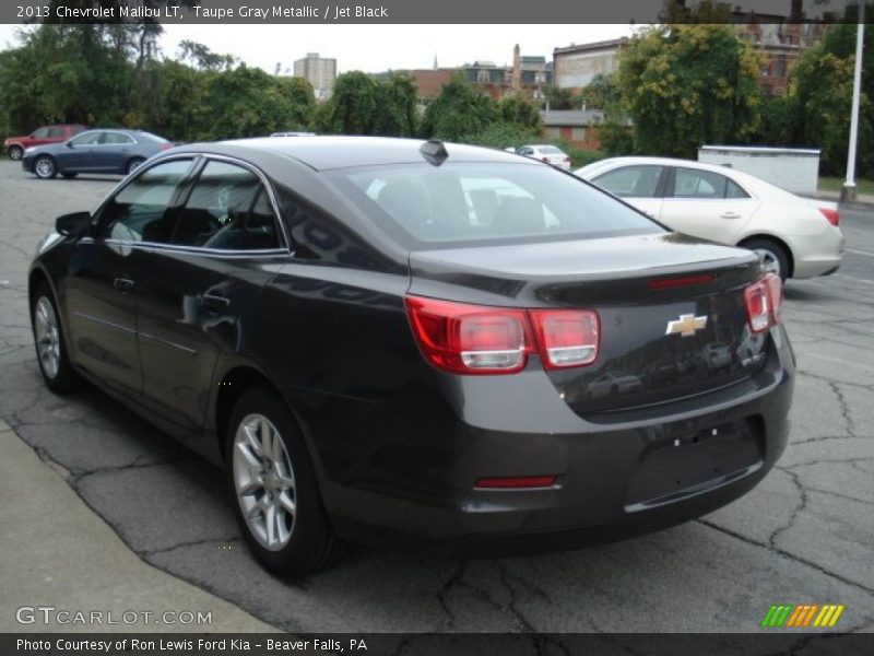 Taupe Gray Metallic / Jet Black 2013 Chevrolet Malibu LT