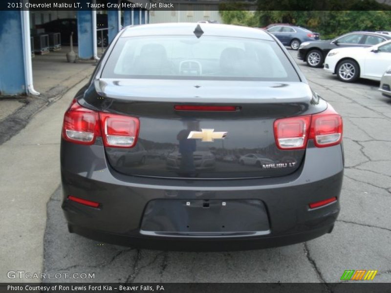 Taupe Gray Metallic / Jet Black 2013 Chevrolet Malibu LT