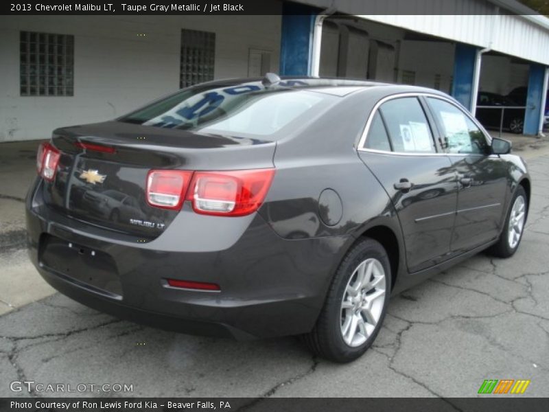 Taupe Gray Metallic / Jet Black 2013 Chevrolet Malibu LT