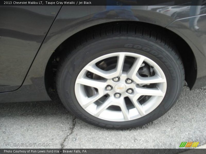 Taupe Gray Metallic / Jet Black 2013 Chevrolet Malibu LT