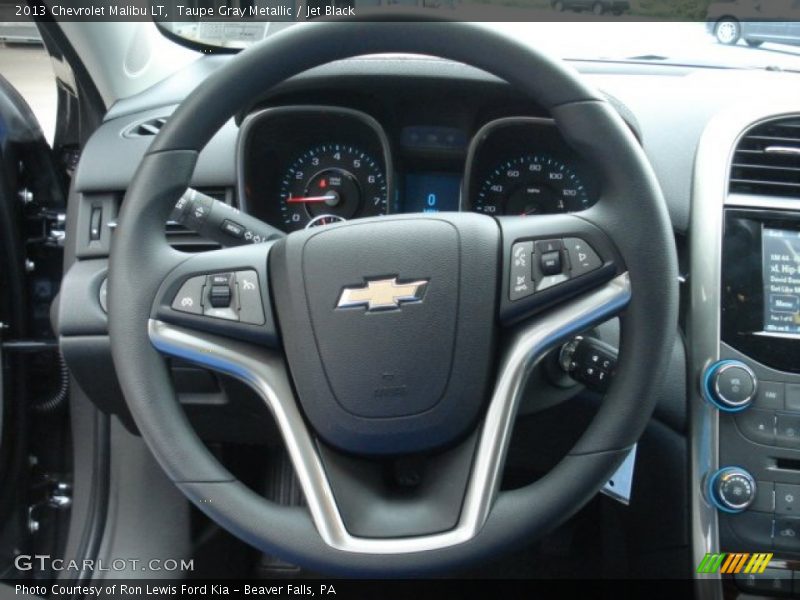 Taupe Gray Metallic / Jet Black 2013 Chevrolet Malibu LT