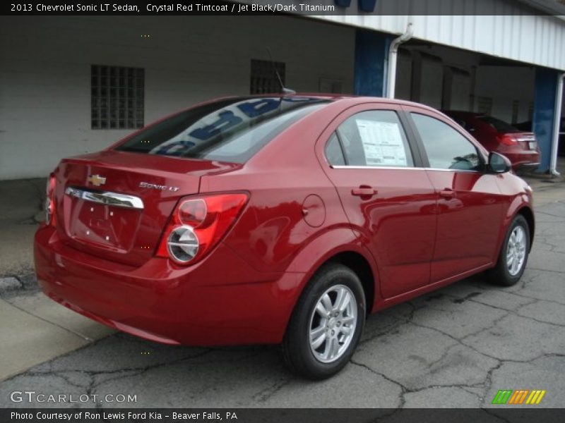 Crystal Red Tintcoat / Jet Black/Dark Titanium 2013 Chevrolet Sonic LT Sedan