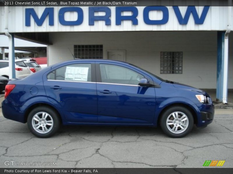Blue Topaz Metallic / Jet Black/Dark Titanium 2013 Chevrolet Sonic LT Sedan