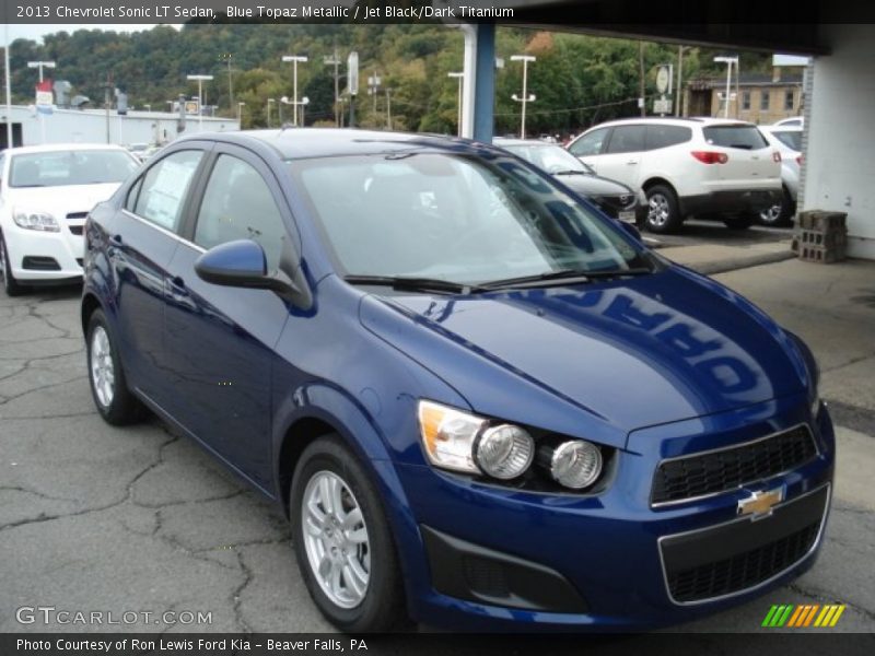 Blue Topaz Metallic / Jet Black/Dark Titanium 2013 Chevrolet Sonic LT Sedan