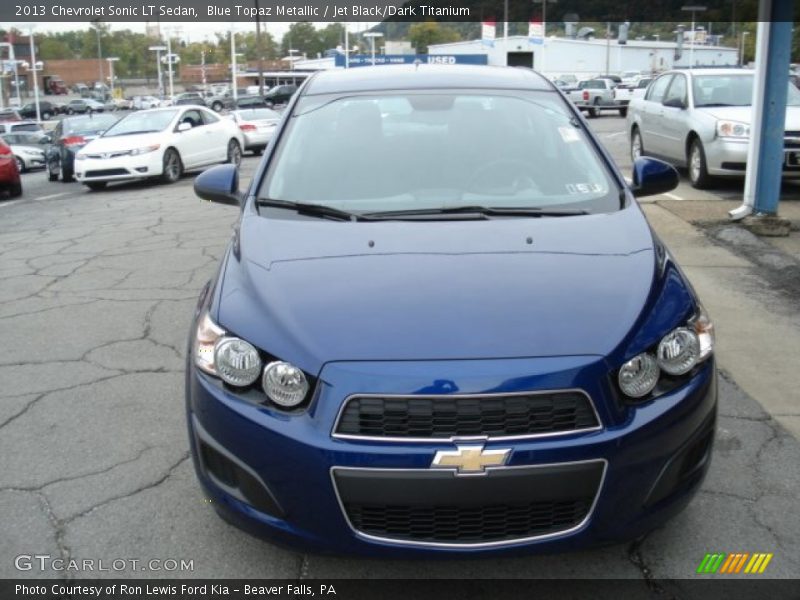 Blue Topaz Metallic / Jet Black/Dark Titanium 2013 Chevrolet Sonic LT Sedan