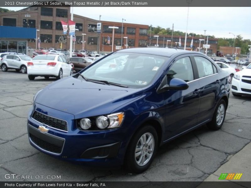 Blue Topaz Metallic / Jet Black/Dark Titanium 2013 Chevrolet Sonic LT Sedan
