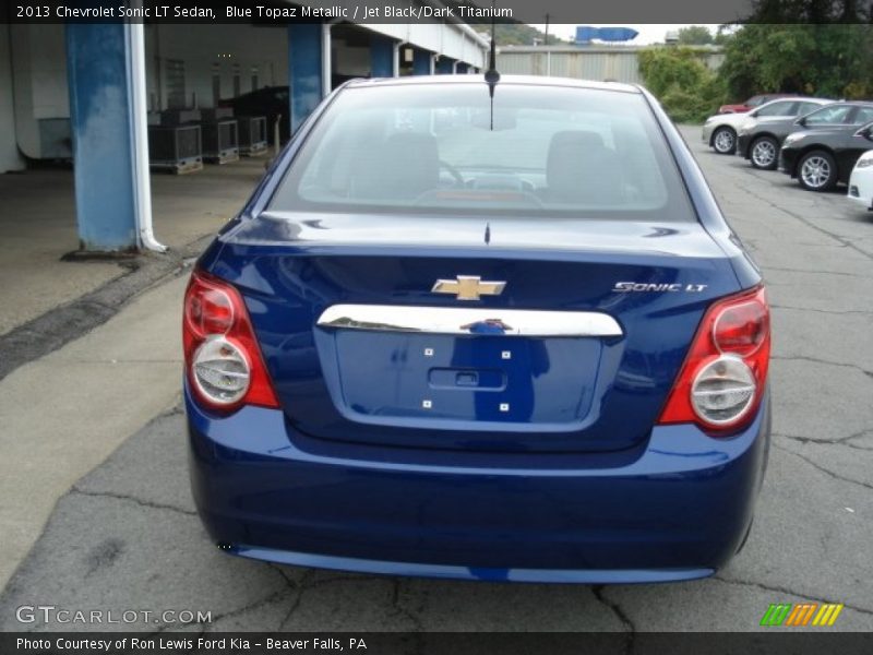 Blue Topaz Metallic / Jet Black/Dark Titanium 2013 Chevrolet Sonic LT Sedan