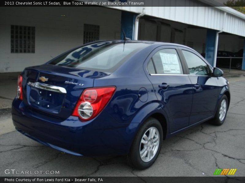 Blue Topaz Metallic / Jet Black/Dark Titanium 2013 Chevrolet Sonic LT Sedan