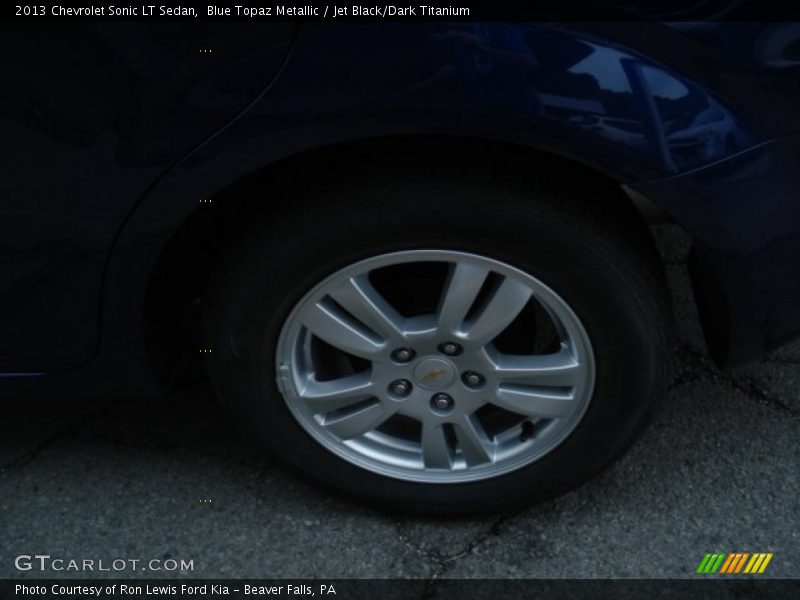 Blue Topaz Metallic / Jet Black/Dark Titanium 2013 Chevrolet Sonic LT Sedan