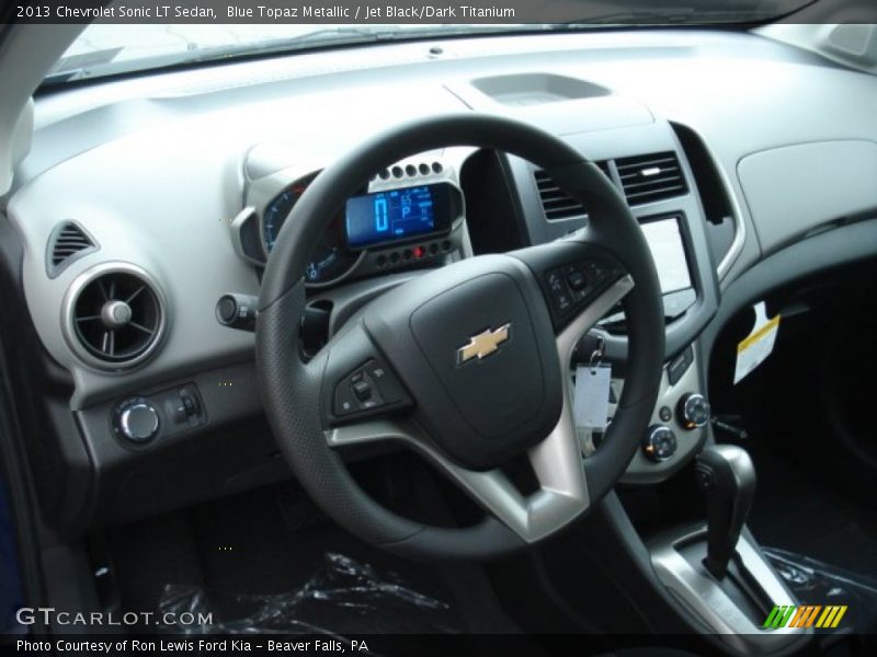 Blue Topaz Metallic / Jet Black/Dark Titanium 2013 Chevrolet Sonic LT Sedan