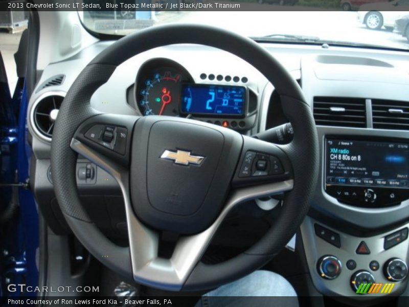 Blue Topaz Metallic / Jet Black/Dark Titanium 2013 Chevrolet Sonic LT Sedan