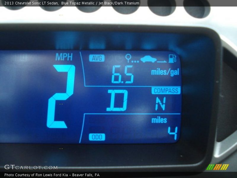 Blue Topaz Metallic / Jet Black/Dark Titanium 2013 Chevrolet Sonic LT Sedan