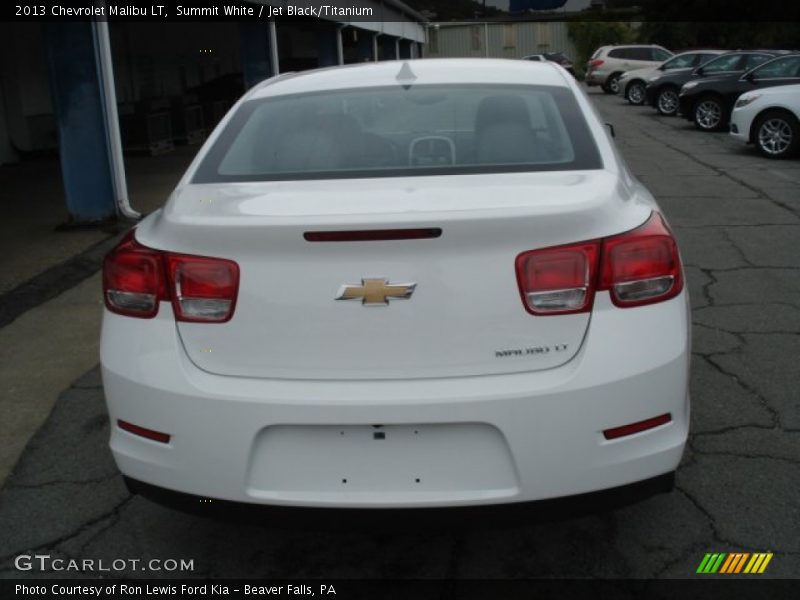 Summit White / Jet Black/Titanium 2013 Chevrolet Malibu LT