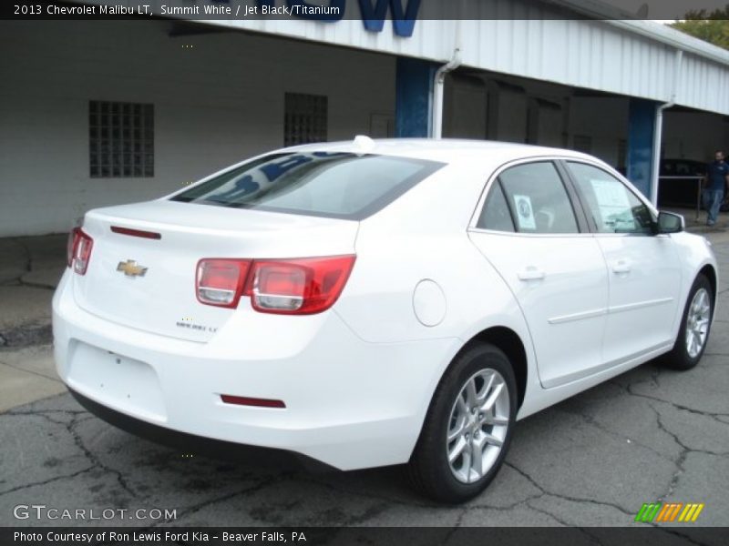 Summit White / Jet Black/Titanium 2013 Chevrolet Malibu LT