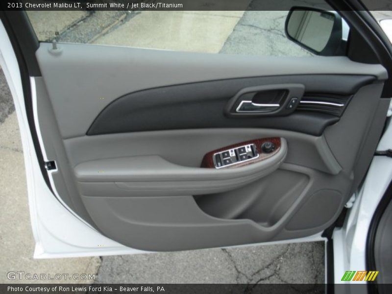 Summit White / Jet Black/Titanium 2013 Chevrolet Malibu LT