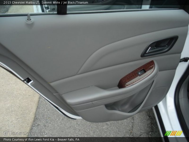 Summit White / Jet Black/Titanium 2013 Chevrolet Malibu LT