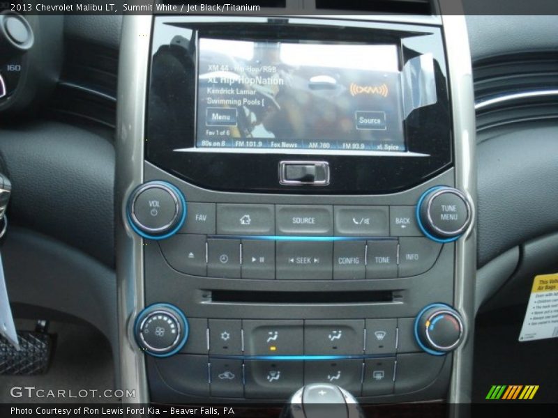 Summit White / Jet Black/Titanium 2013 Chevrolet Malibu LT